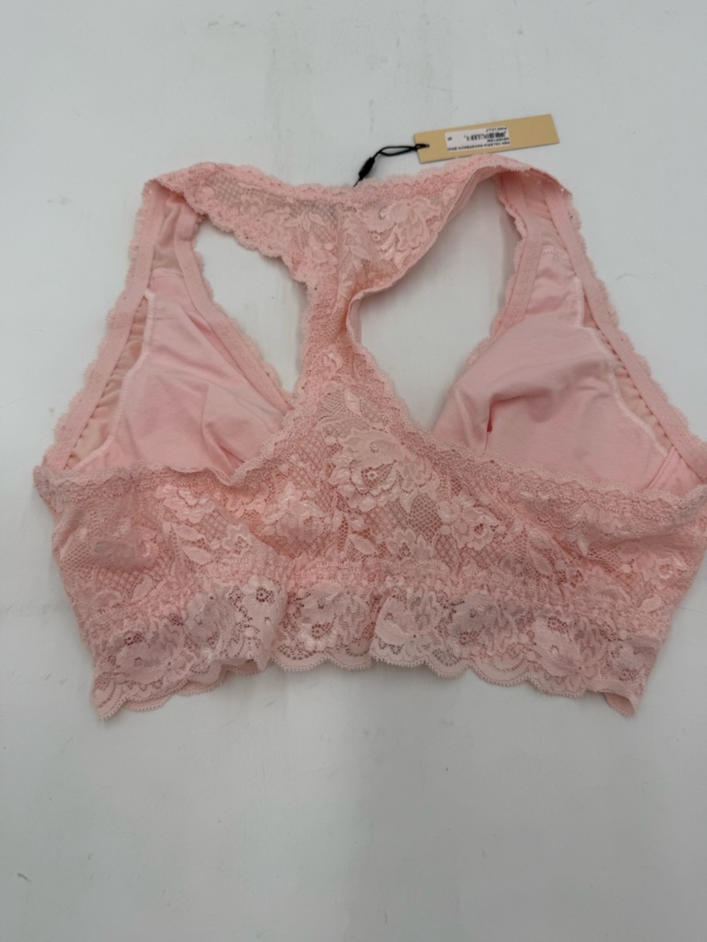 Cosabella Never Say Never Curvy Racerback Bralette Pink Lilly Size S Brand New - Picture 6 of 6